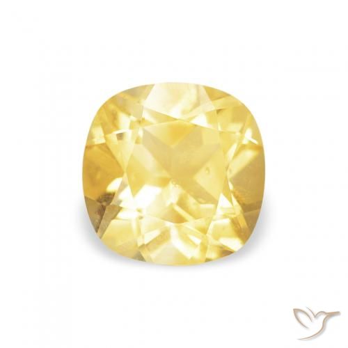 0.46ct طبيعي أصفر متوسط سيترين, وسادة, قليلا جدا