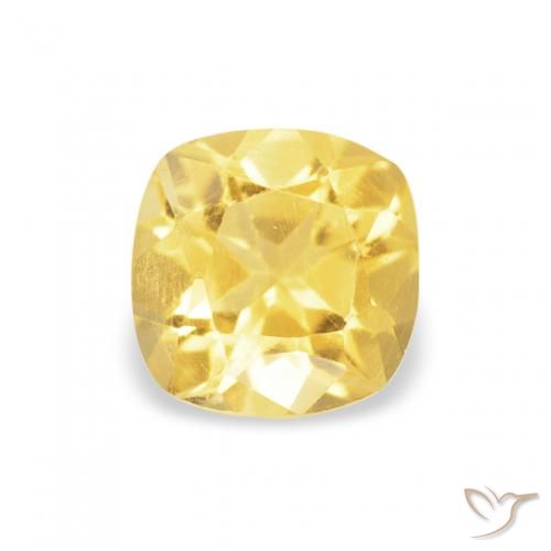 0.47ct طبيعي ذهبى فاتح سيترين, وسادة, قليلا جدا