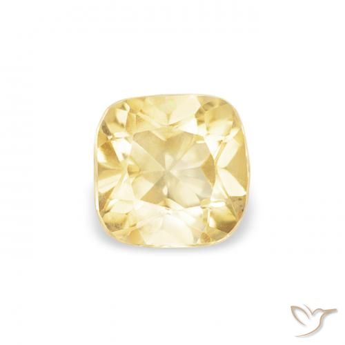 0.40ct طبيعي أصفر توسكانا سيترين, وسادة, VVS