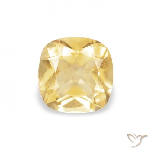 0.47ct طبيعي ذهبى متوسط سيترين, وسادة, VVS