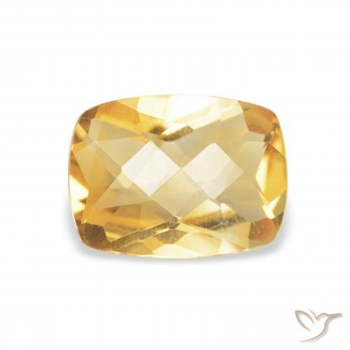 1.20ct طبيعي ذهب سيترين, وسادة, VVS
