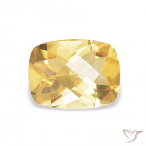 1.19ct طبيعي ذهب سيترين, وسادة, VVS