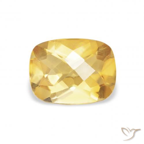 1.16ct طبيعي ذهبى متوسط سيترين, وسادة, VVS-VS