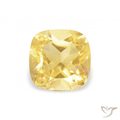 0.47ct طبيعي ذهبى فاتح سيترين, وسادة, قليلا جدا