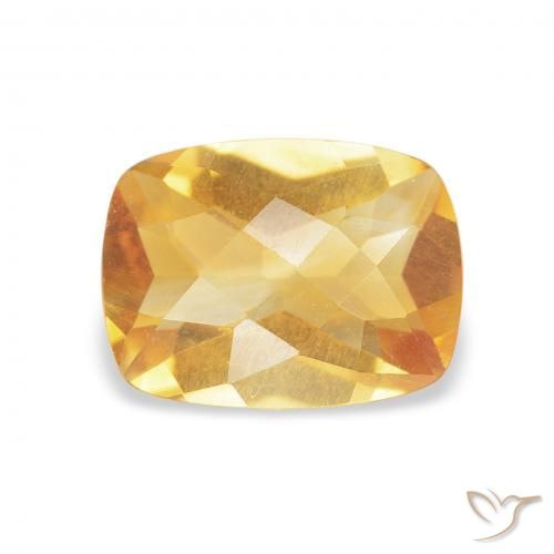 1.07ct طبيعي Medium Light-Golden سيترين, وسادة, VVS-VS