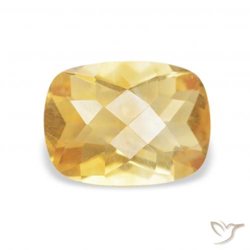 1.04ct طبيعي ذهبي سيترين, وسادة, VVS-VS