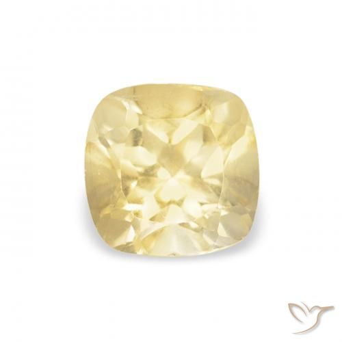 0.53ct طبيعي ذهبى فاتح سيترين, وسادة, VVS-VS