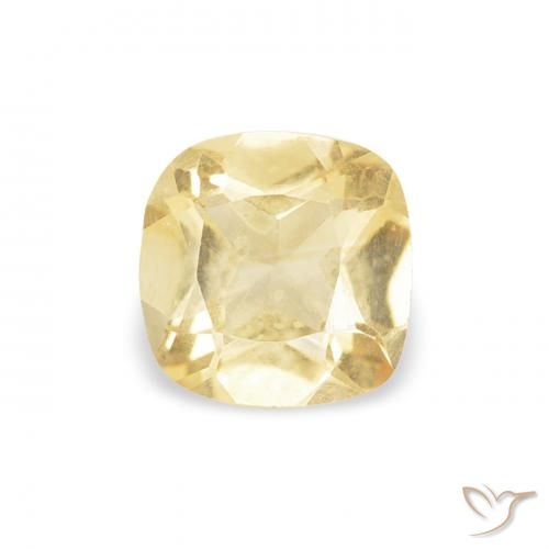 0.37ct طبيعي ذهبي سيترين, وسادة, VVS-VS