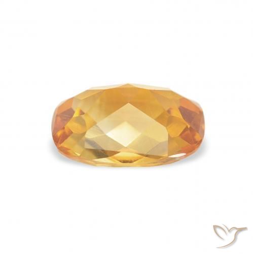 سيترين Medium Light Orange-Gold طبيعي، وسادة، 1.10 قيراط، VVS-VS