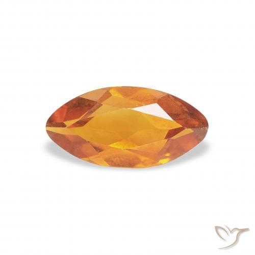 0.48ct طبيعي ذهبى-برتقالى داكن سيترين, ماركيز, VVS-VS