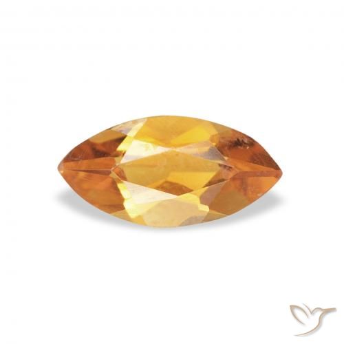 0.43ct طبيعي ذهب سيترين, ماركيز, VVS-VS