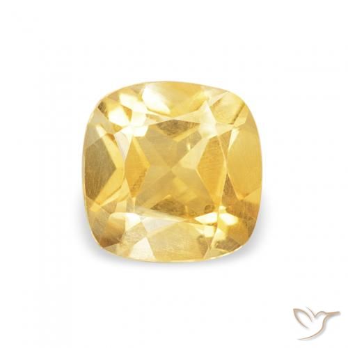 0.45ct طبيعي ذهب سيترين, وسادة, قليلا جدا