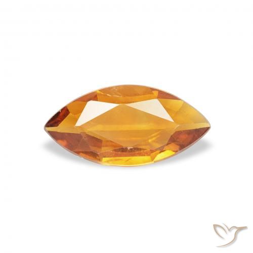 0.36ct طبيعي ذهب سيترين, ماركيز, قليلا جدا