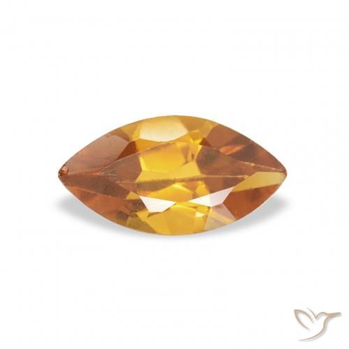 0.47ct طبيعي برتقالى متوسط سيترين, ماركيز, قليلا جدا