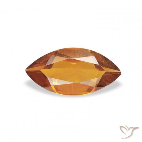 0.43ct طبيعي بنى برتقالى سيترين, ماركيز, قليلا جدا