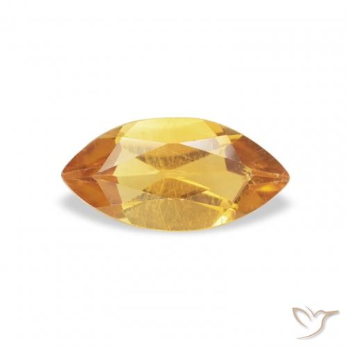 0.41ct طبيعي ذهبى-برتقالى متوسط سيترين, ماركيز, قليلا جدا