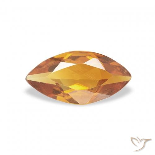 0.43ct طبيعي برتقالى متوسط سيترين, ماركيز, قليلا جدا