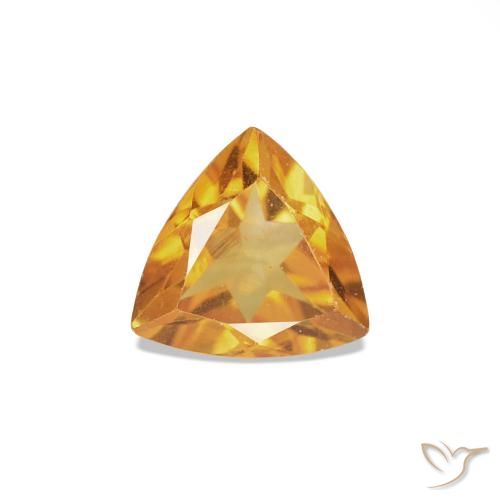 0.36ct ذهبى-برتقالى متوسط سيترين, مثلثى, قليلا جدا