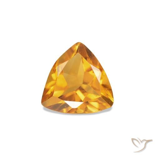 0.36ct ذهبى-برتقالى متوسط سيترين, مثلثى, VVS-VS