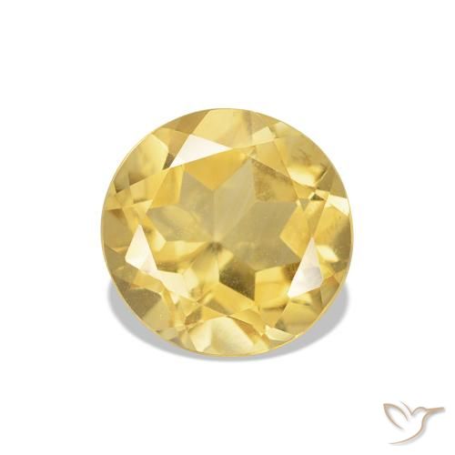 1.22ct أصفر فاتح سيترين, دائري, VVS-VS