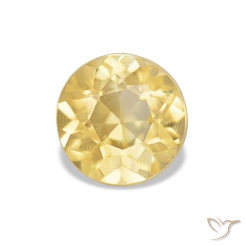 0.78ct أصفر دافئ سيترين, دائري, قليلا جدا
