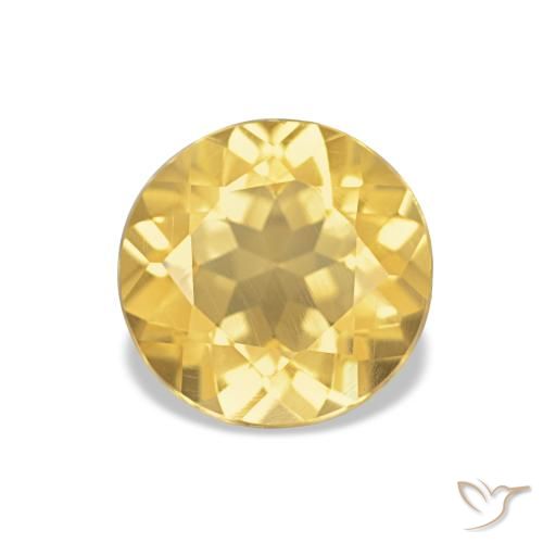 1.16ct أصفر غنى سيترين, دائري, VVS-VS