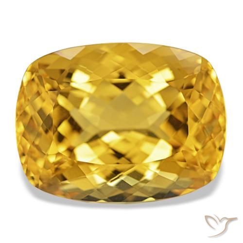 21.48ct ذهبى غامق سيترين, وسادة, IF
