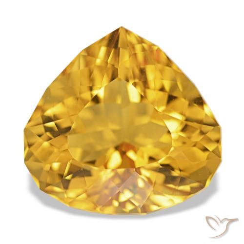 6.33ct ذهبى-برتقالى سيترين, شكل الكمثرى, VVS