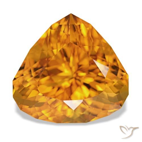 14.77ct ذهبى-برتقالى غامق سيترين, شكل الكمثرى, VVS