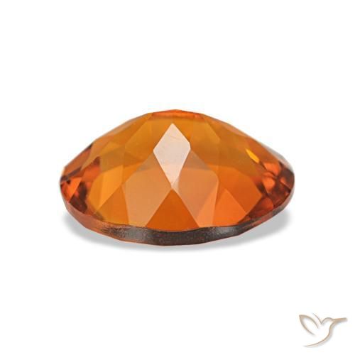 سترين Medium Dark-Orange طبيعي، قصة بيضاوى، 1.53 قيراط، VVS