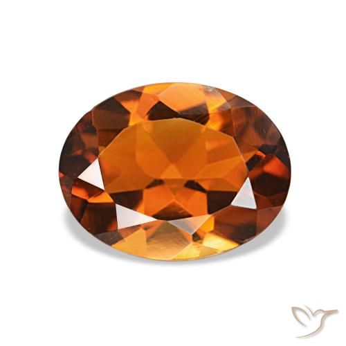 1.50ct Medium Dark-Orange سيترين, بيضوي, VVS-VS