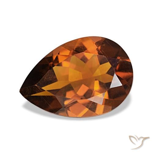 1.78ct برتقالى غامق سيترين, شكل الكمثرى, VVS