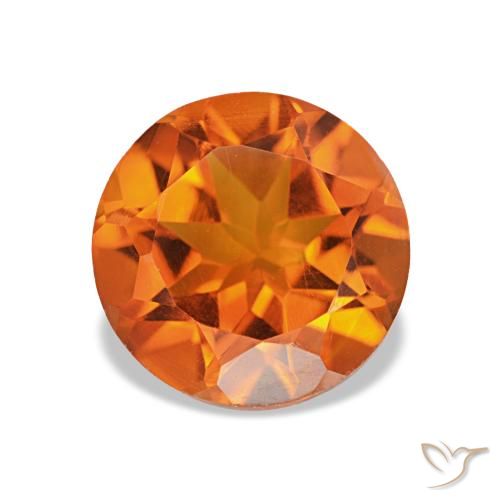 1.73ct برتقالى متوسط سيترين, دائري, VVS