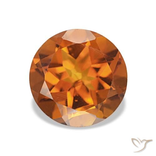 1.67ct برتقالى متوسط سيترين, دائري, VVS-VS