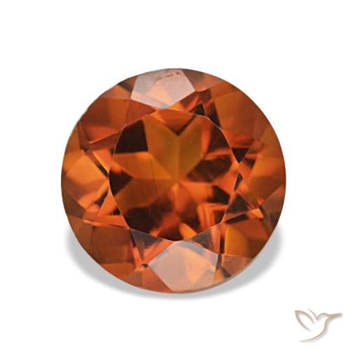 1.96ct برتقالى محمر سيترين, دائري, قليلا جدا