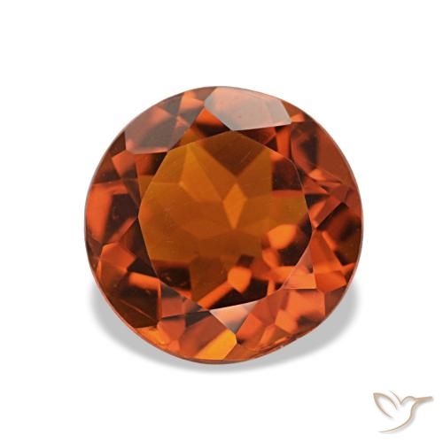 1.63ct برتقالي داكن سيترين, مستدير, قليلا جدا