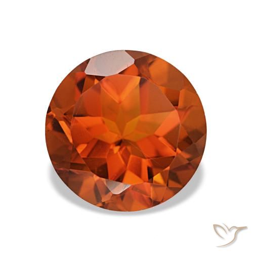 1.88ct برتقالي عميق سيترين, مستدير, VVS