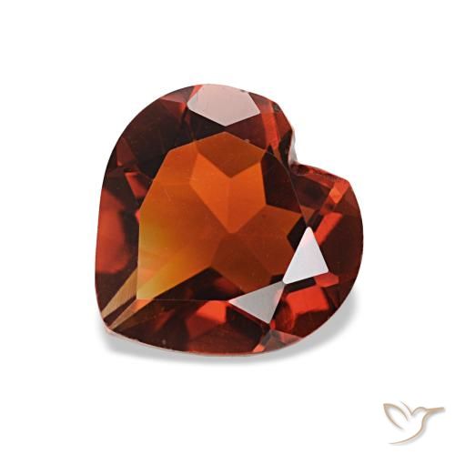 1.07ct Deep Orange - Brown سيترين, قلب, VVS