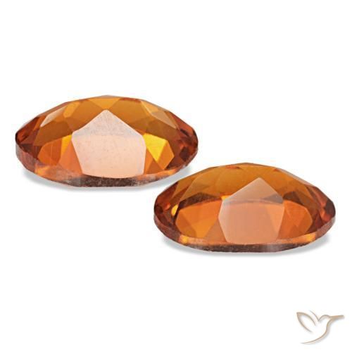سيترين طبيعي بلون Medium Dark-Orange، وزن ‎1.34‎ قيراط، شكل بيضاوى، مقاس ‎7.1x5.1‎ مم