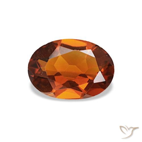 0.60ct برتقالي سيترين, بيضاوي, VVS-VS