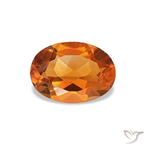 0.71ct برتقالي سيترين, بيضاوي, VVS-VS
