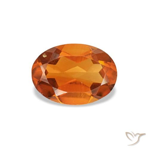 0.59ct برتقالي سيترين, بيضاوي, VVS-VS