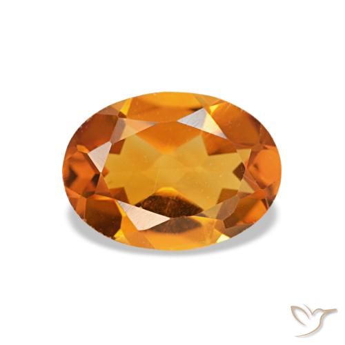 0.72ct برتقالي سيترين, بيضاوي, VVS-VS