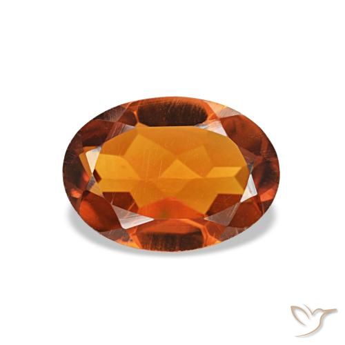 0.73ct برتقالي سيترين, بيضاوي, VVS-VS