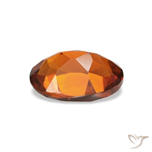 سيترين طبيعي بلون Medium Dark-Orange، وزن ‎0.69‎ قيراط، شكل بيضاوى، مقاس ‎7.1x5.1‎ مم