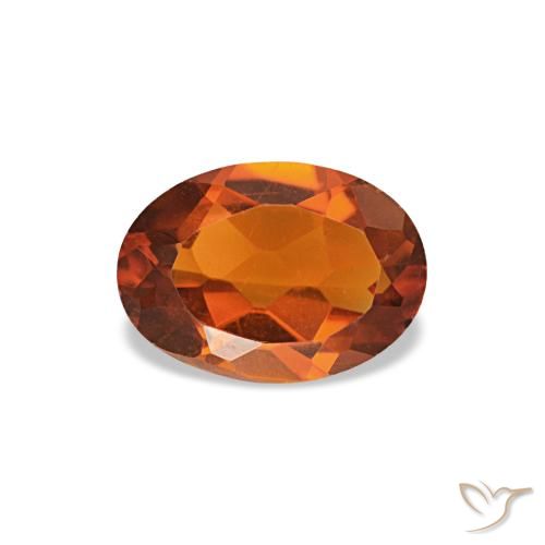 0.60ct برتقالي سيترين, بيضاوي, VVS-VS
