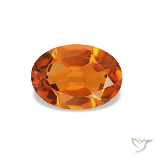 0.70ct برتقالي سيترين, بيضاوي, VVS-VS