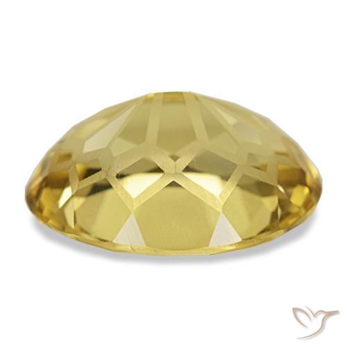 سيترين طبيعي بلون Medium Light-Yellow، وزن ‎5.90‎ قيراط، شكل بيضاوى، مقاس ‎13.7x11.2‎ مم