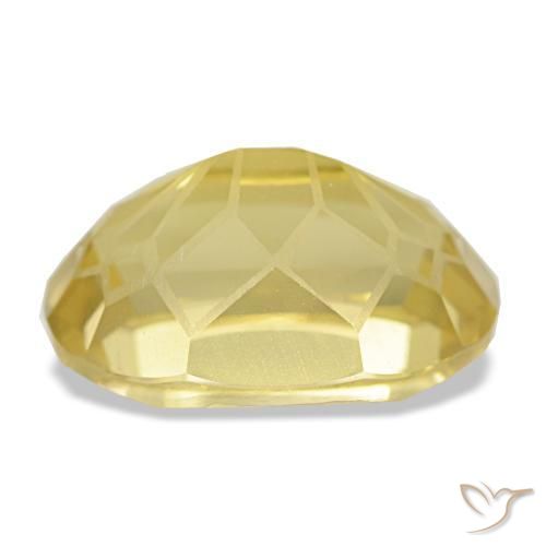 سيترين طبيعي بلون Medium Light-Yellow، وزن ‎3.66‎ قيراط، شكل بيضاوى، مقاس ‎11.9x8.2‎ مم