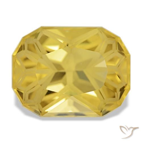 12.35ct أصفر سيترين, وسادة, VVS-VS